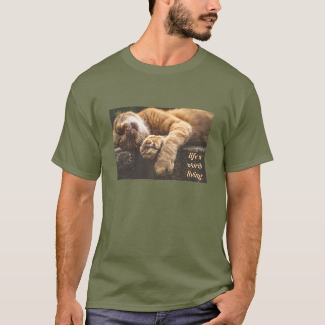 Worth Living (dark) T-Shirt (Front)