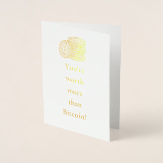 Worth more than Bitcoin! Birthday Card Crypto
