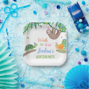 Worth the Wait Adoption Party  Paper Plate