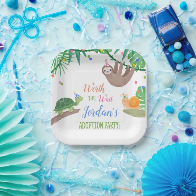 Worth the Wait Adoption Party  Paper Plate (Party)