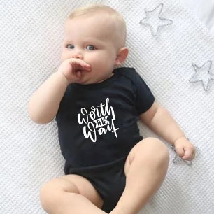 Worth The Wait Funny Baby Bodysuits One-Pieces