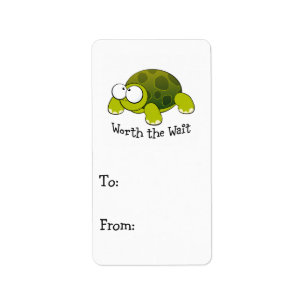 Worth The Wait Turtle Label