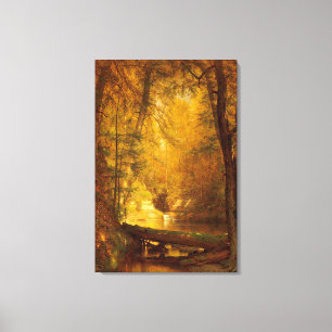 WORTHINGTHON WHITTREDGE  - THE TROUT POOL - 1870 - CANVAS PRINT