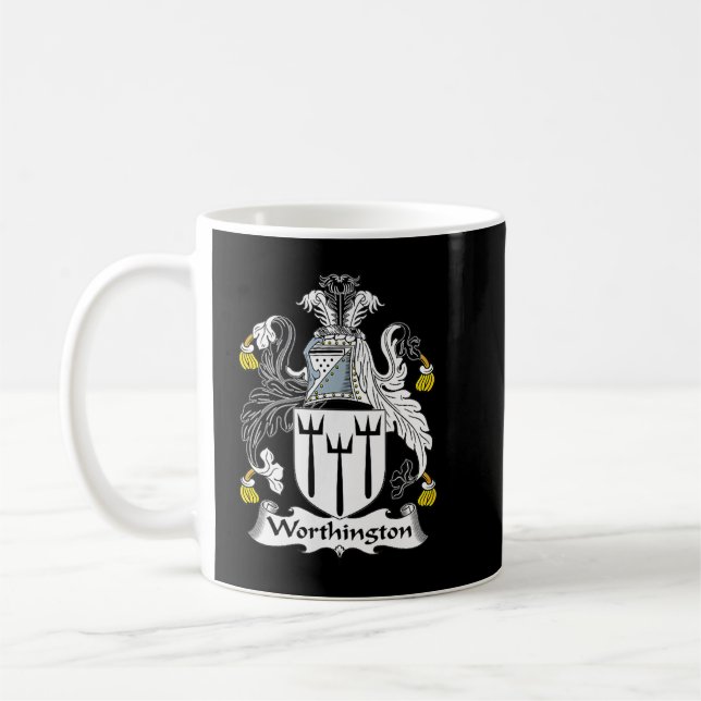 Worthington Coat of Arms  Family Crest  Coffee Mug (Left)
