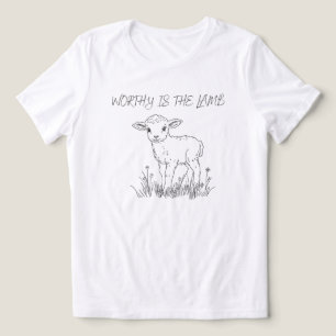 Worthy Is the Lamb Christian Religious T-Shirt Tri-Blend Shirt