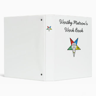 Worthy Matron's Work Book Binder