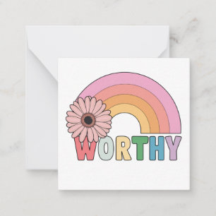 Worthy Rainbow Bloom Card