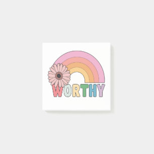 Worthy Rainbow Bloom  Post-it Notes