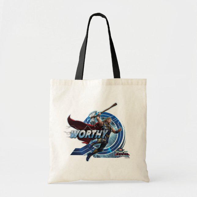 Worthy Thor Stormbreaker Rush Graphic Tote Bag (Front)
