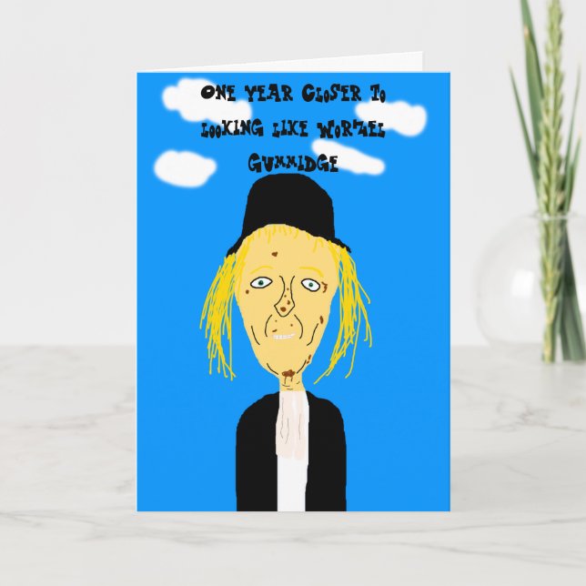 Worzel Gummidge Birthday Card (Front)
