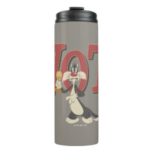 "Wot!" SYLVESTER™ & TWEETY™ Hypnotized Thermal Tumbler