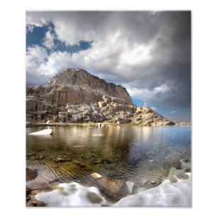 Wotans Throne Over Trail Camp Lake 2 - Mt Whitney Photo Print