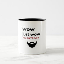 wouah juste wouah tasse - barbe de hippie