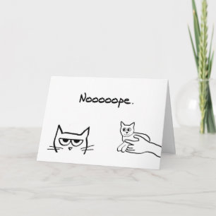 Would Angry Cat Like a Kitten? - Funny Cat Card