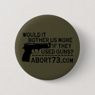Would it Bother Us More if They Used Guns? Abort73 2 Inch Round Button