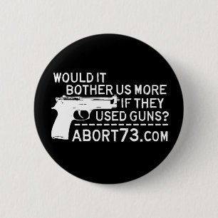 Would it Bother Us More if They Used Guns? Abort73 2 Inch Round Button
