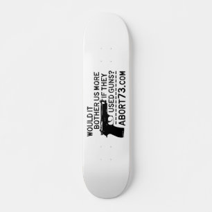 Would it Bother Us More if They Used Guns? Abort73 Skateboard