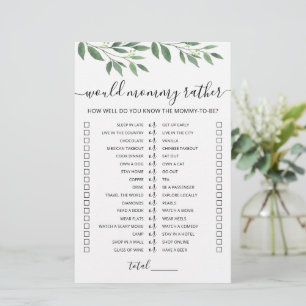 Would Mommy Rather Baby Shower Game