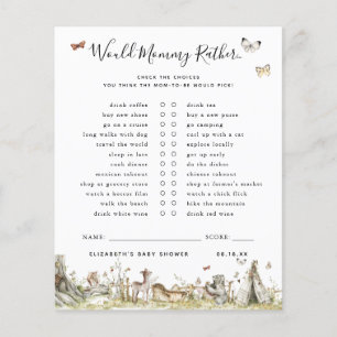 Would Mommy Rather   Baby Shower Game