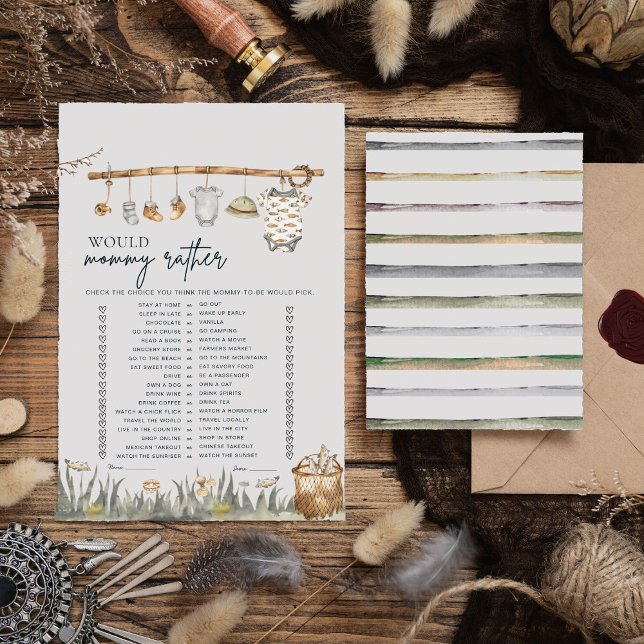 Would Mommy Rather Reel Fun Fishing Baby Shower  (Creator Uploaded)