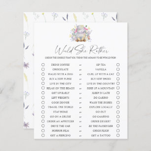 Would She Rather game - Baby Lamb