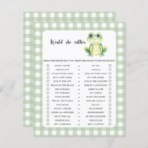 Would She Rather Game Frog Baby Shower