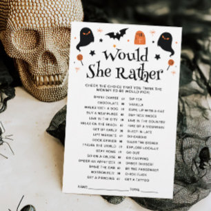 Would She Rather Halloween Baby Shower Game