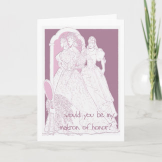 would you be my matron of honour invitation