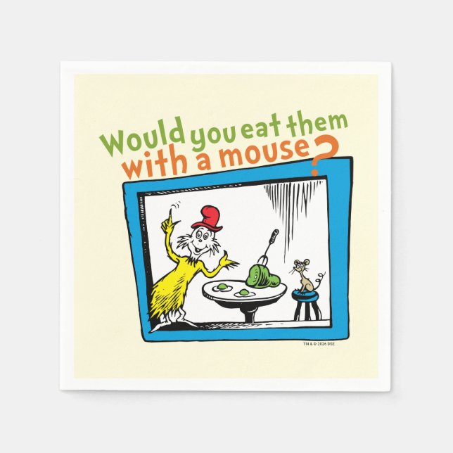 Would You Eat Them With A Mouse? Napkin (Front)