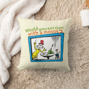 Would You Eat Them With A Mouse? Throw Pillow