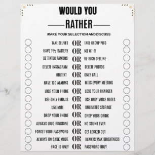 Would You Rather – Tech & Social Media Edition Letterhead