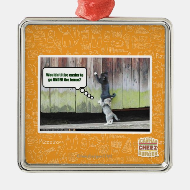 Wouldn't it be easier metal ornament (Front)