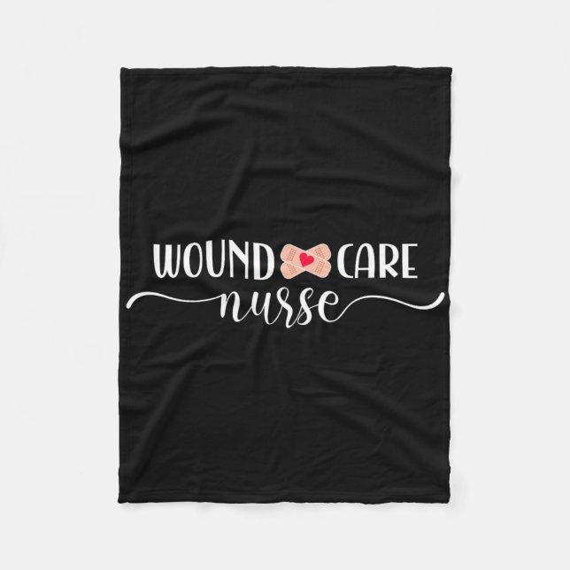 Wound Care Nurse  Fleece Blanket (Front)