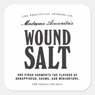 Wound Salt - apothecary label