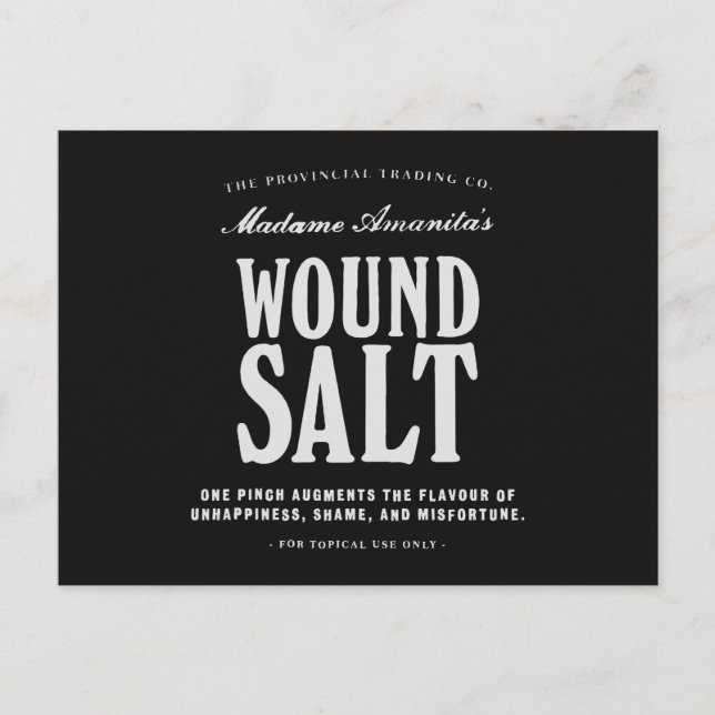 Wound Salt - postcard (Front)