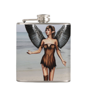 Wounded Angel Hip Flask