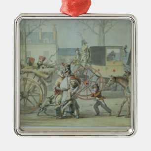Wounded French Soldiers Entering Paris Metal Ornament