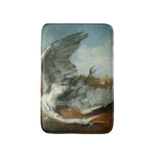 Wounded Heron (by George Frederick Watts) Bath Mat