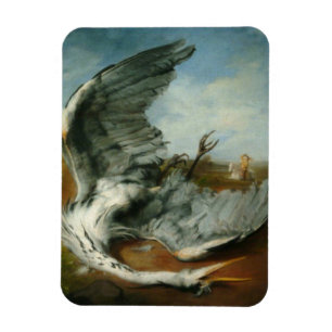 Wounded Heron (by George Frederick Watts) Magnet