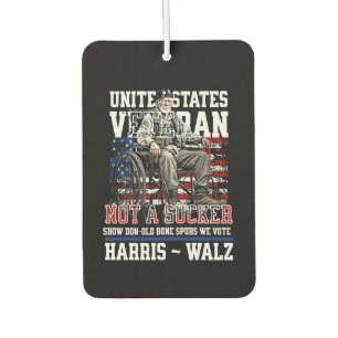 Wounded Veterans For Harris Walz 2024  Air Freshener