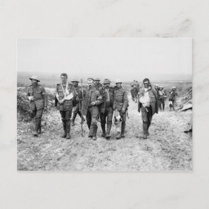 Wounded World War I Soldiers (July 19 1916) Postcard