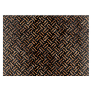 WOVEN2 BLACK MARBLE & BROWN STONE CUTTING BOARD
