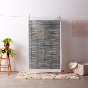 Woven bamboo pattern fabric