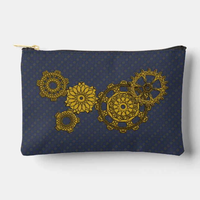 Woven Clockwork Accessory Pouch (Front)