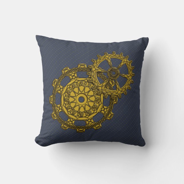 Woven Clockwork Pillow (Front)
