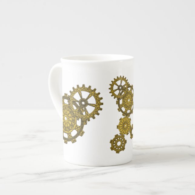 Woven Clockwork Specialty Mug (Front Left)