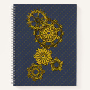 Woven Clockwork Spiral Notebook