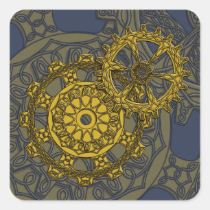 Woven Clockwork Sticker