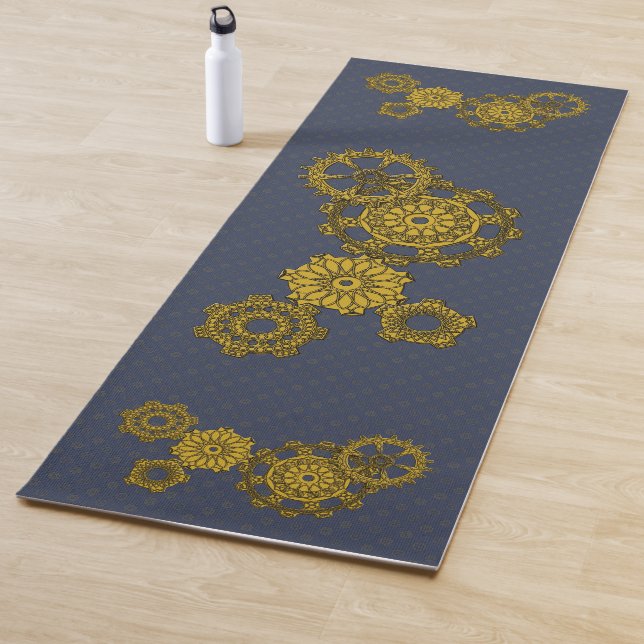 Woven Clockwork Yoga Mat (In Situ)