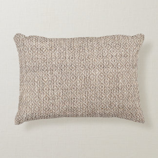 Woven Fabric Rustic Pattern Accent Pillow